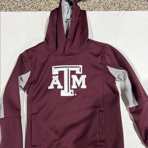 Texas A&M youth Maroon Hoodie with White Logo size medium. Great condition!